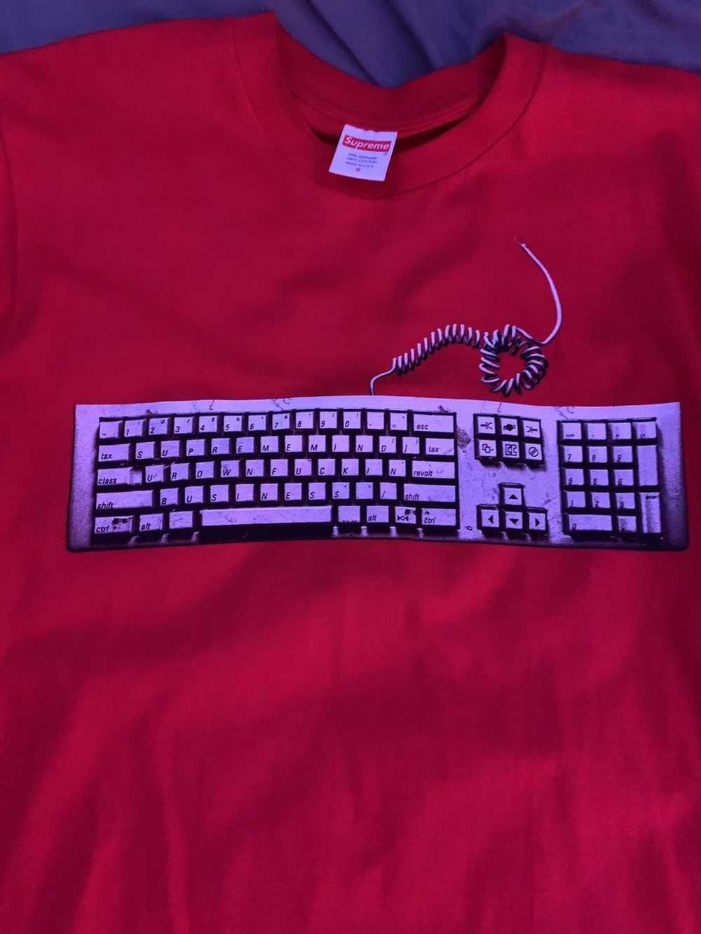 Supreme Red Supreme Keyboard Shirt - image 3