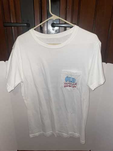 Vintage Old Navy White US Flag 1998 Graphic Print T-Shirt Adult Size L