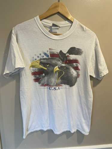 Vintage American heritage eagle usa tee white medi