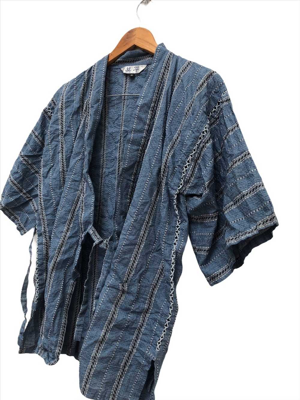 Indigo × Japanese Brand Indigo kimono Hakama desi… - image 4