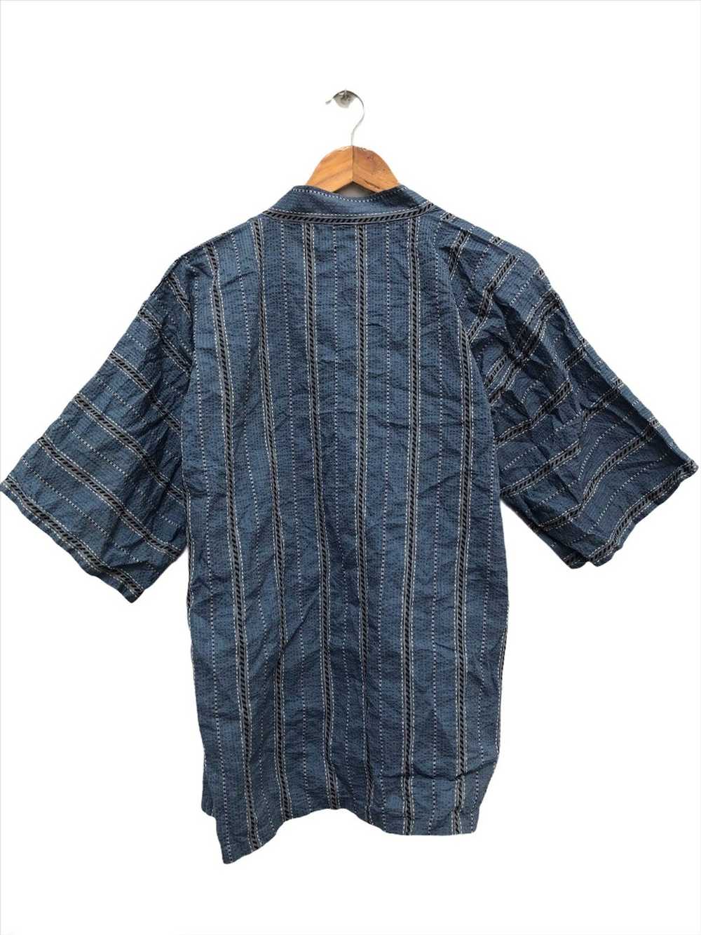 Indigo × Japanese Brand Indigo kimono Hakama desi… - image 5