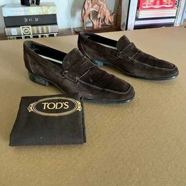 Tod's Tod's Suede Driving Penny Loafers - image 1