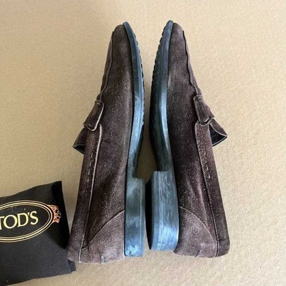 Tod's Tod's Suede Driving Penny Loafers - image 8