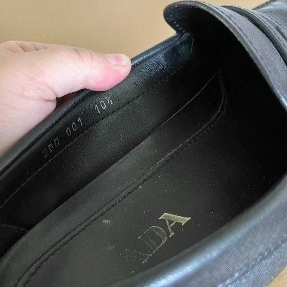 Prada PRADA Saffiano Leather Driving Penny Loafers - image 11