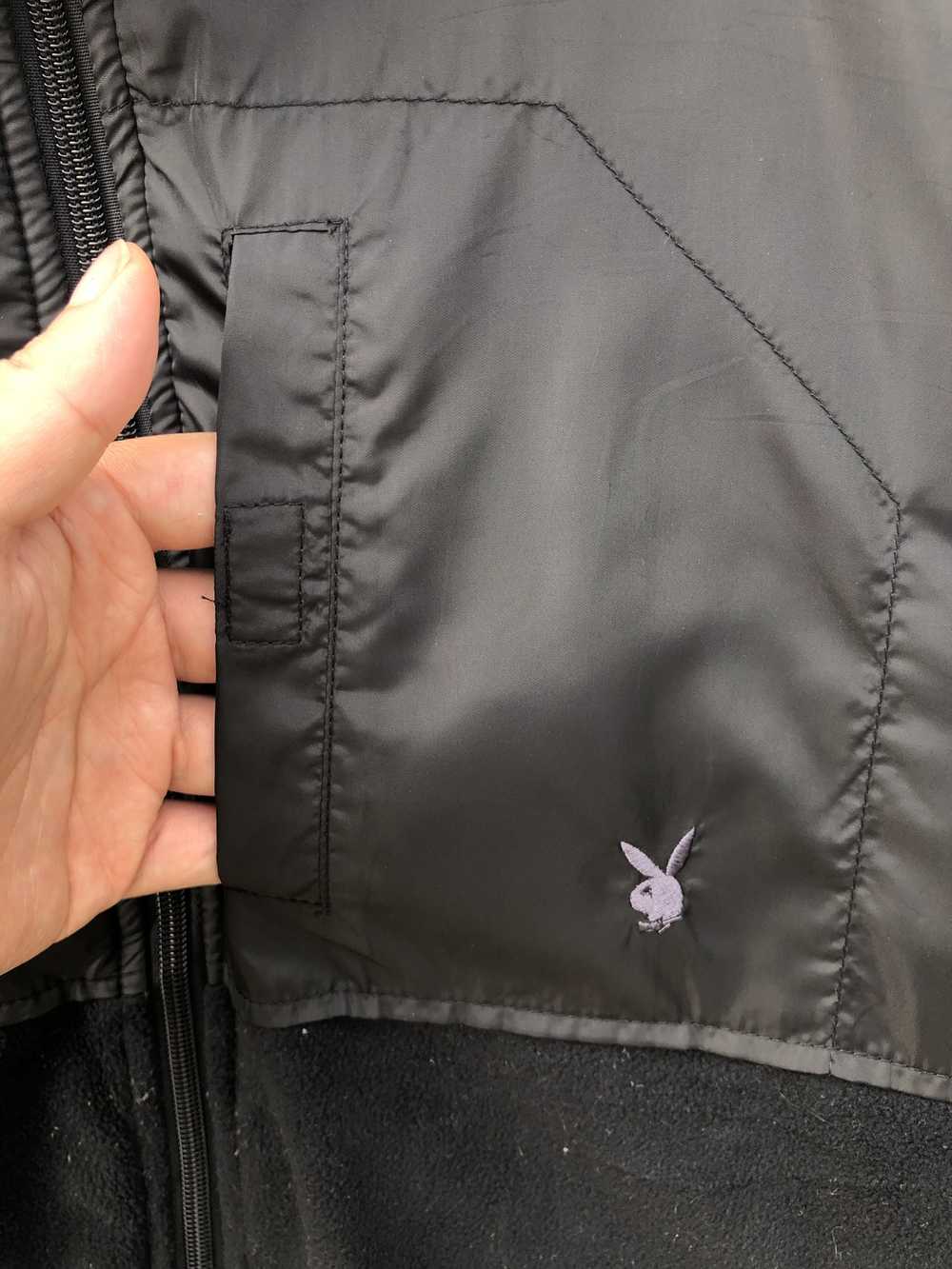 Playboy RARE PLAYBOY SMALL LOGO FLEECE JACKET - image 4