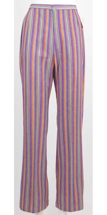 Brushed Cotton Striped Flares