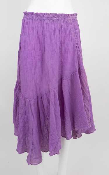 1980s Purple Boho Gypsy Skirt