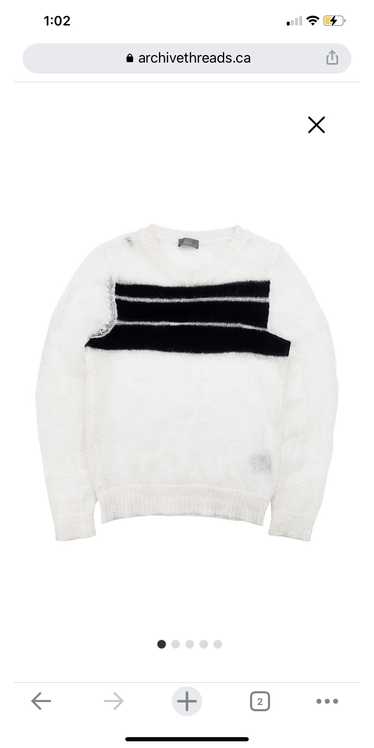 Dior AW07 Dior Homme Striped Low-gauge Mohair Swea