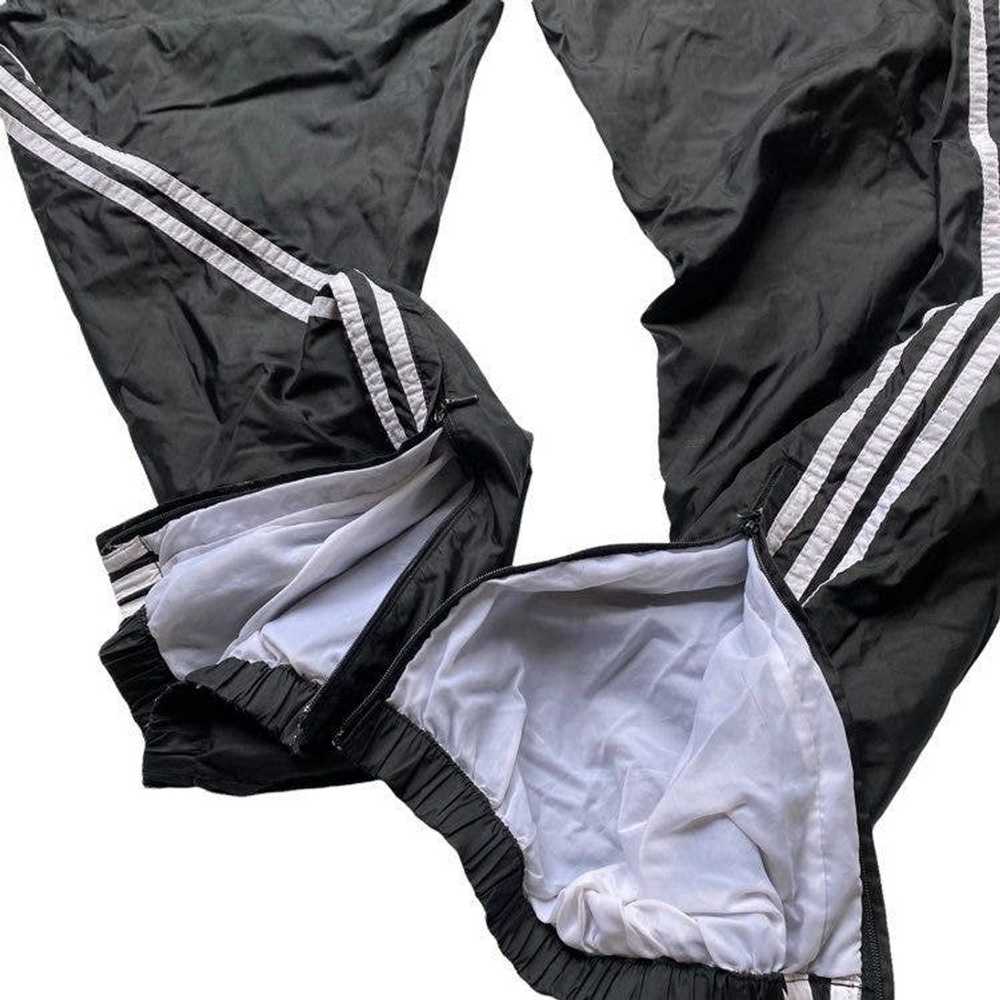 Adidas XL Adidas Zip 3 Stripe Lined Track Pants J… - image 3