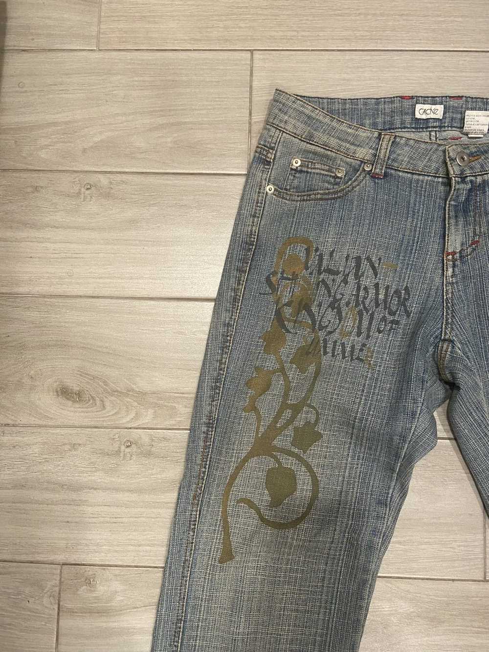 Vintage Vintage bootcut printed jeans - image 2