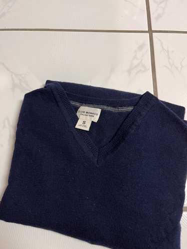 Club Monaco Navy Blue Wool Sweater - image 1