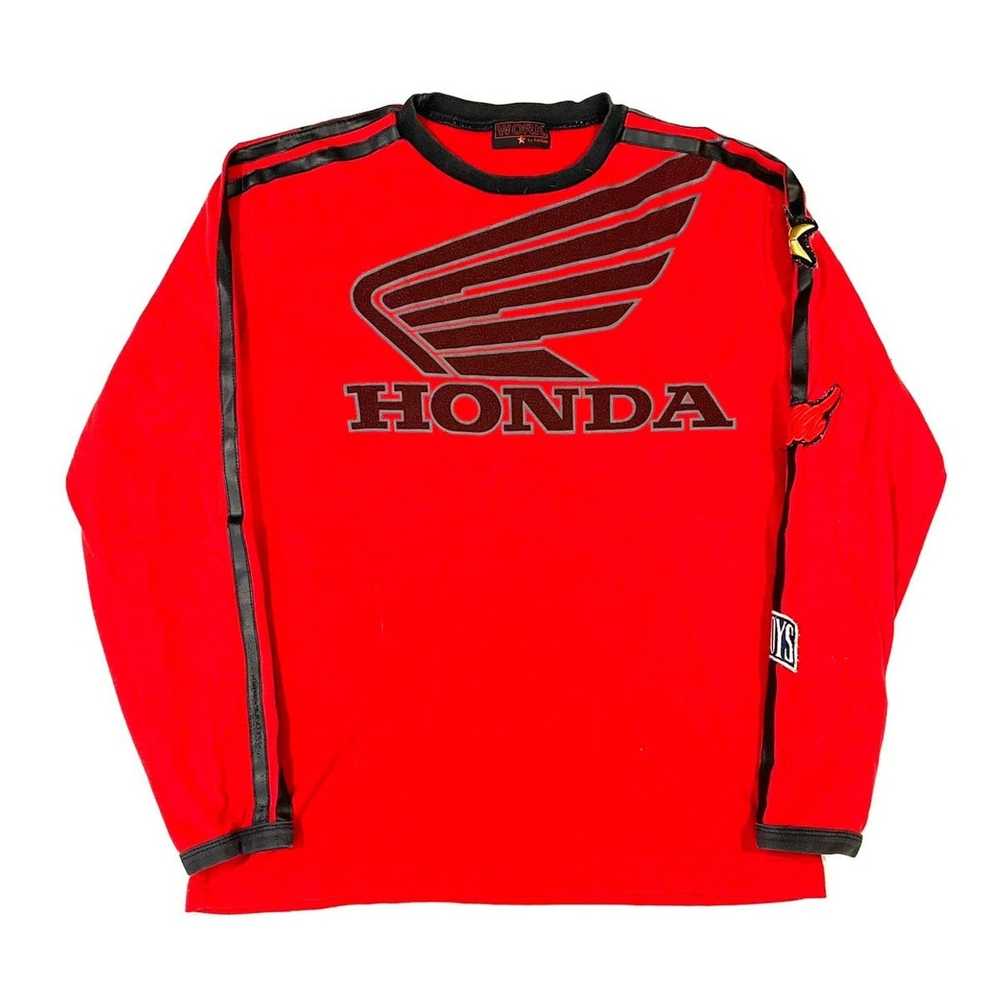 Honda × Vintage Honda sweatshirt crewneck in red … - image 1