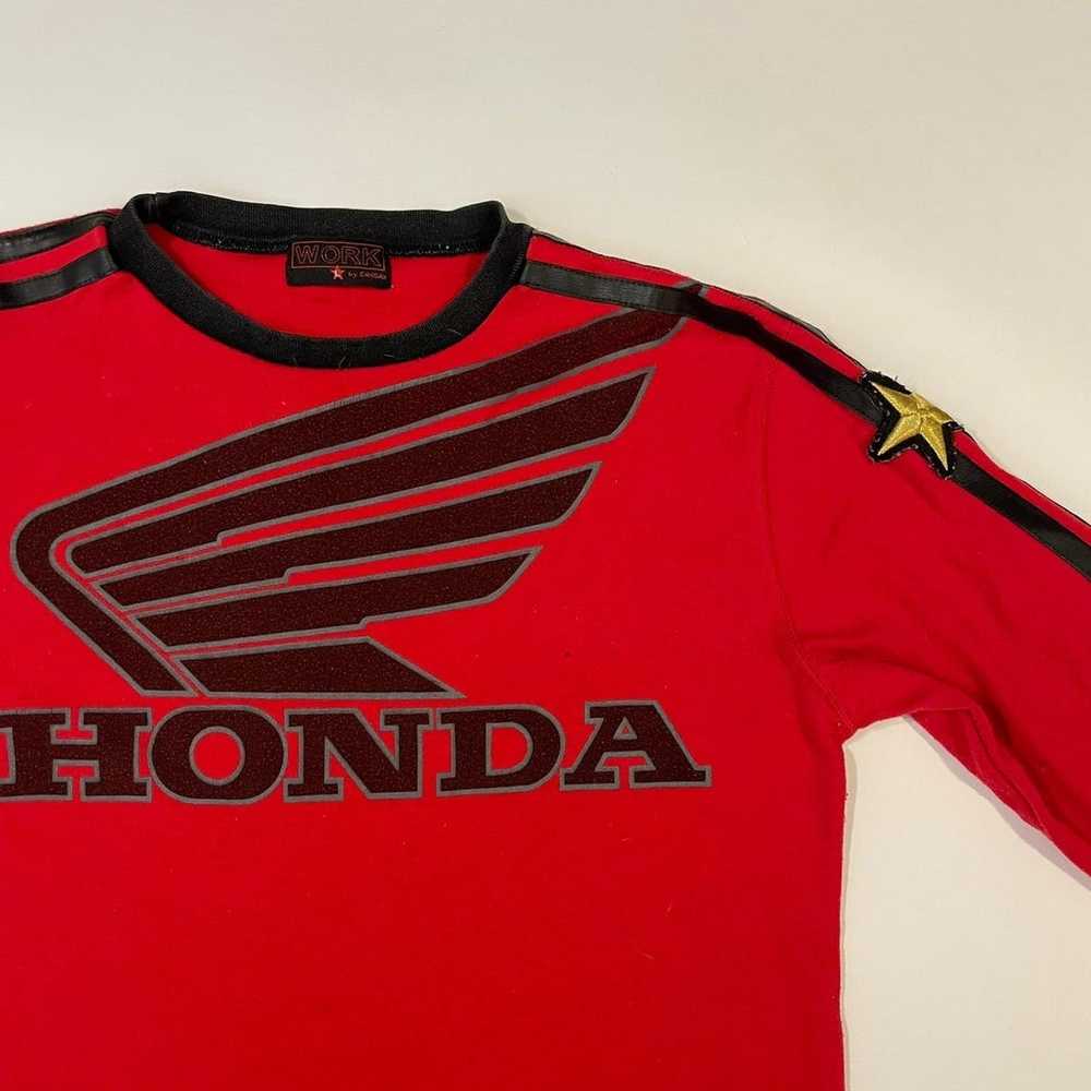 Honda × Vintage Honda sweatshirt crewneck in red … - image 2