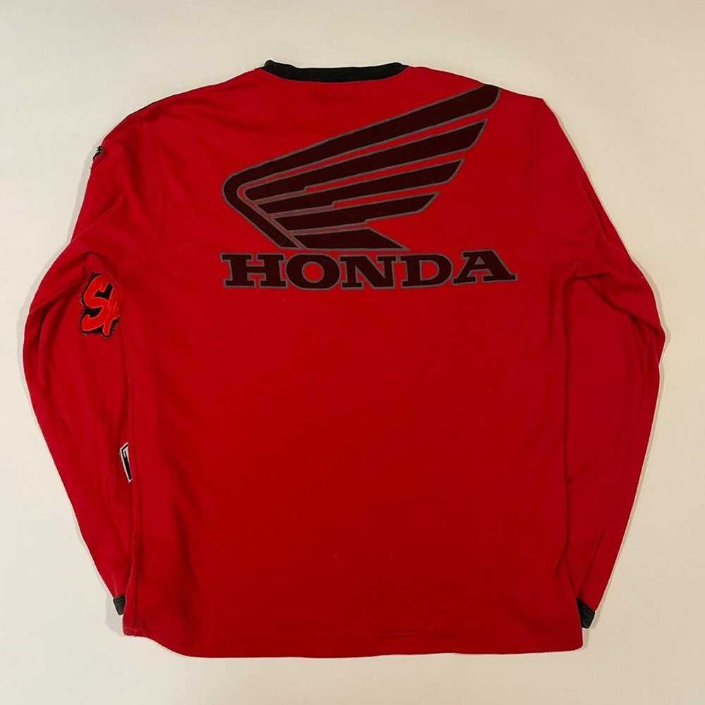 Honda × Vintage Honda sweatshirt crewneck in red … - image 3
