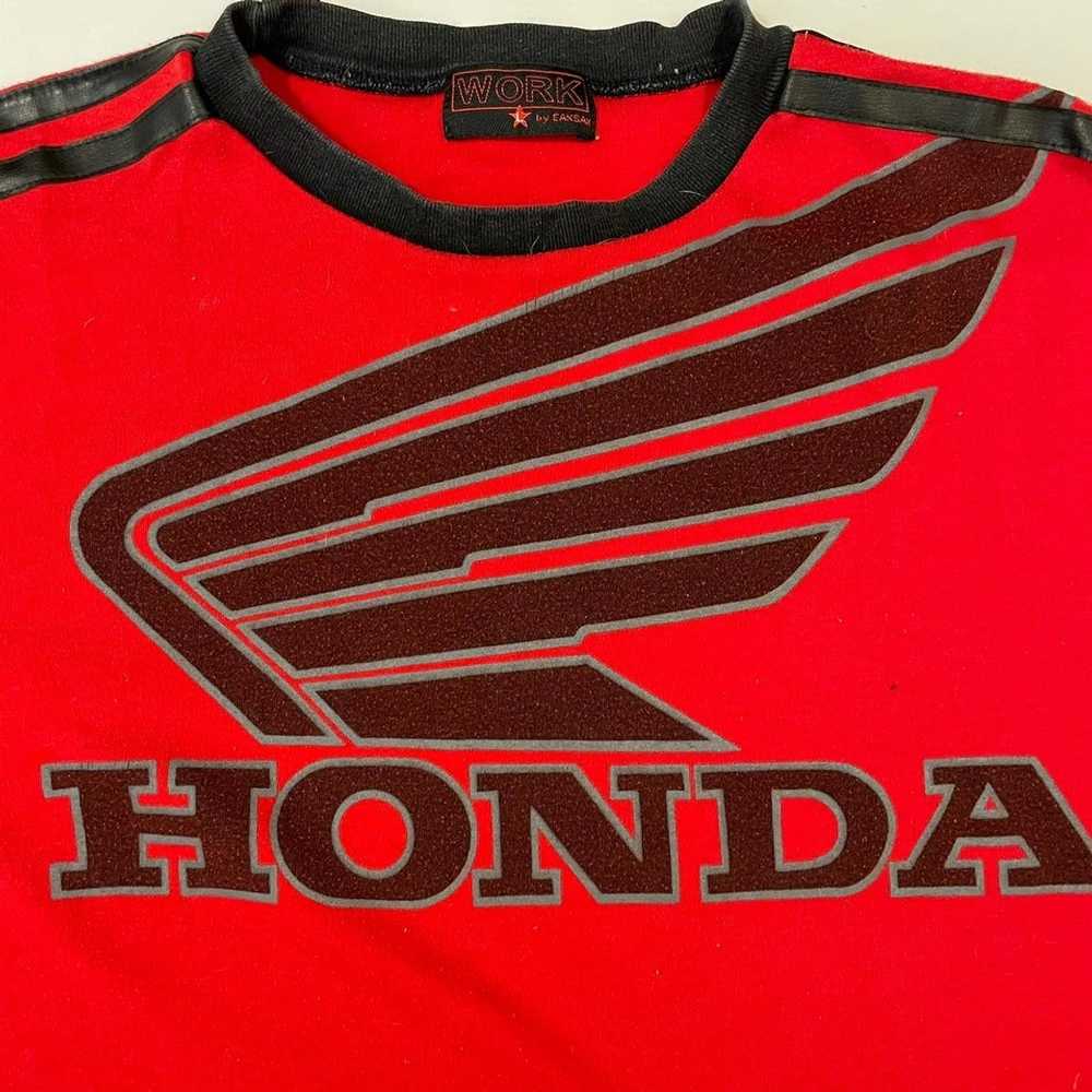 Honda × Vintage Honda sweatshirt crewneck in red … - image 8