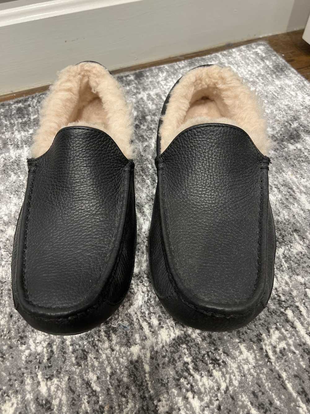 Ugg Black leather ugg ascot slippers - image 2