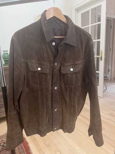 Jean Shop Brown Suede Leather “Jean” Jacket