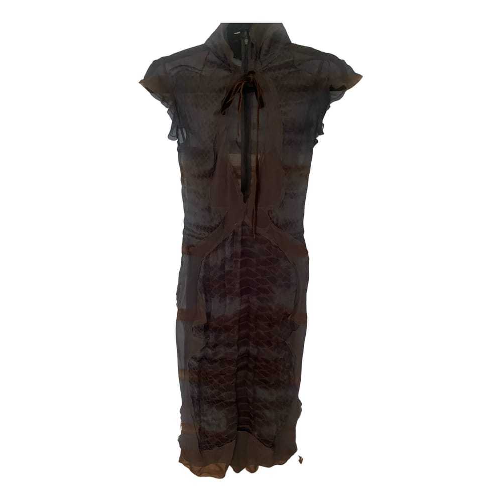 Yves Saint Laurent Silk mid-length dress - image 1