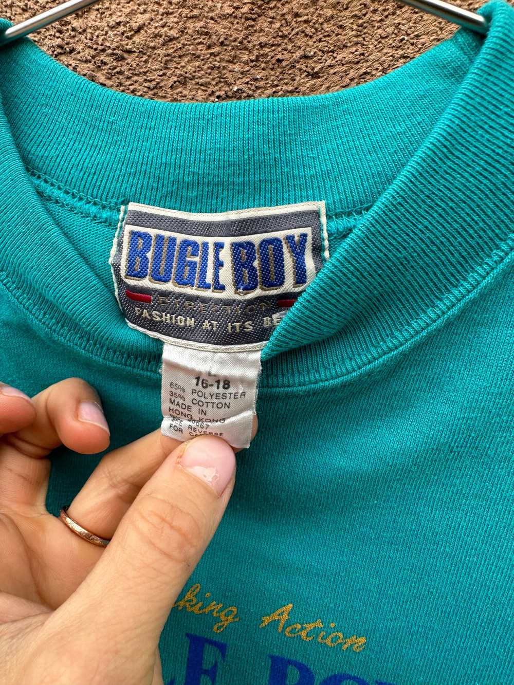 Teal Bugle Boy Tee - image 2