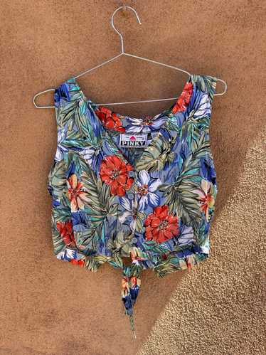 Cropped Floral Top by Pinky