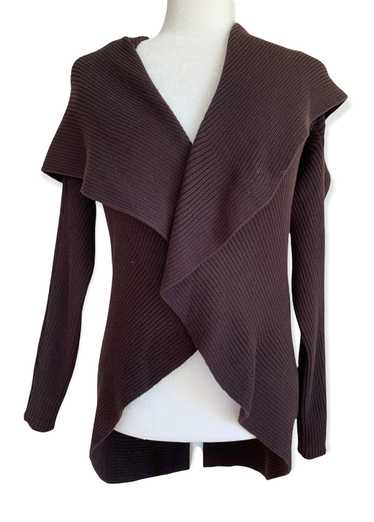 Worth Chocolate Wrap Sweater, P