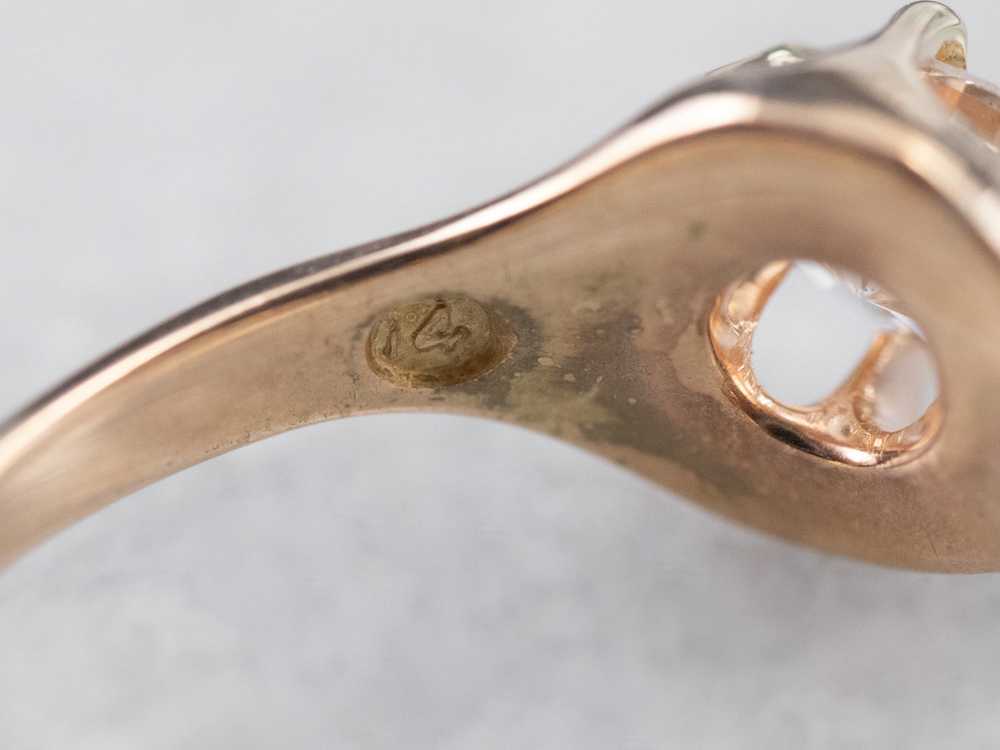 Antique Belcher Set Diamond Engagement Ring - image 6