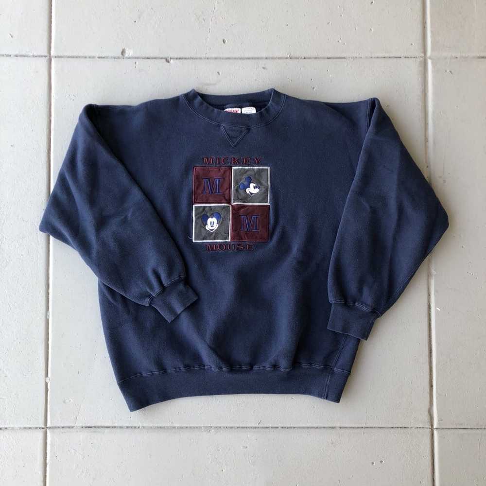 Mickey Mouse × Vintage 90s Mickey Mouse Blocked C… - image 1