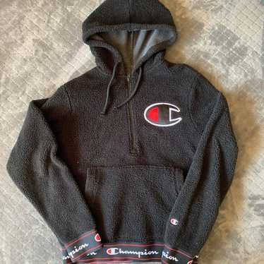 Champion vintage half zip on sale hoodie