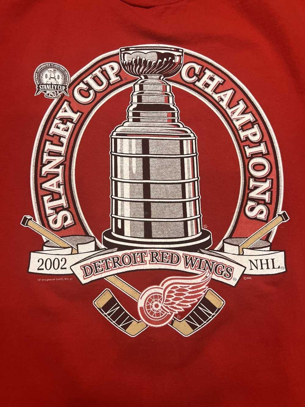 NHL × Vintage 2002 detroit red wings Stanley cup … - image 2