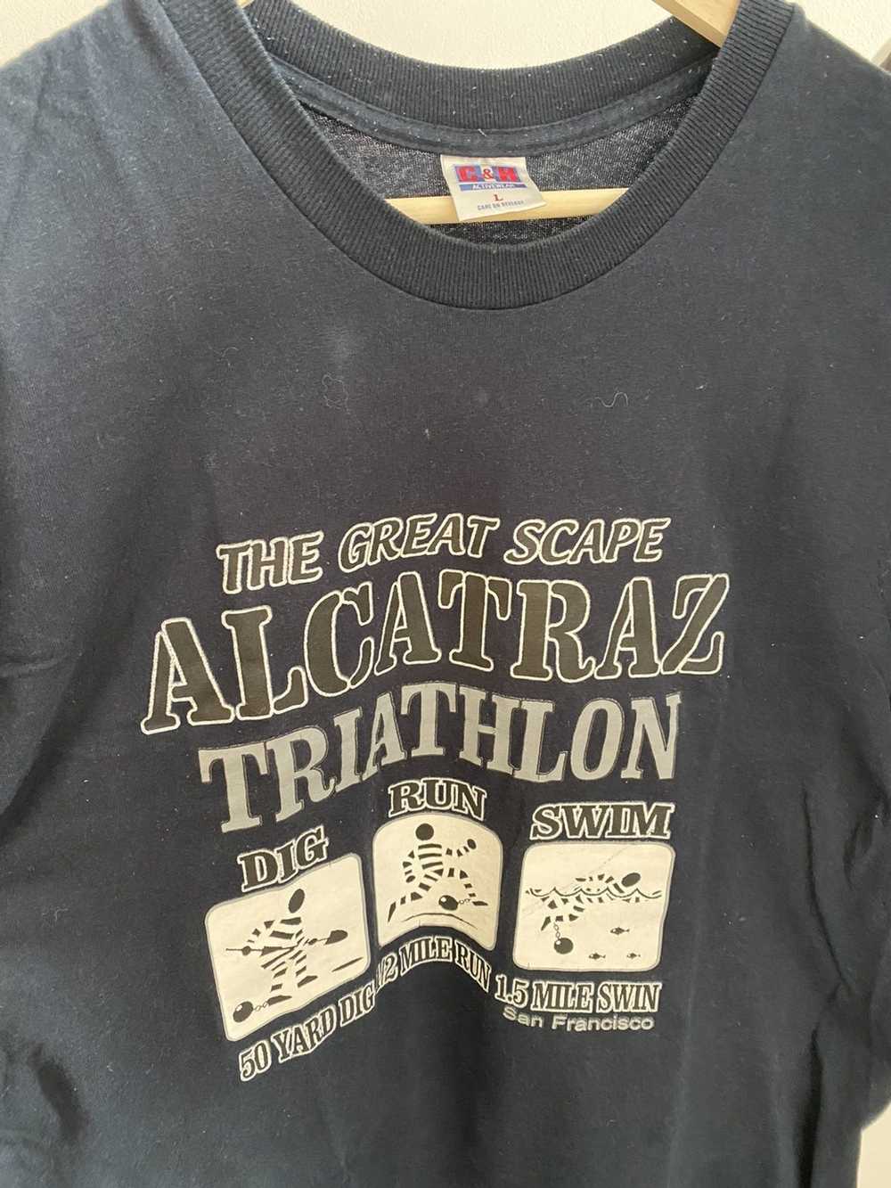 Vintage Alcatraz Escape Triathlon t shirt - image 3