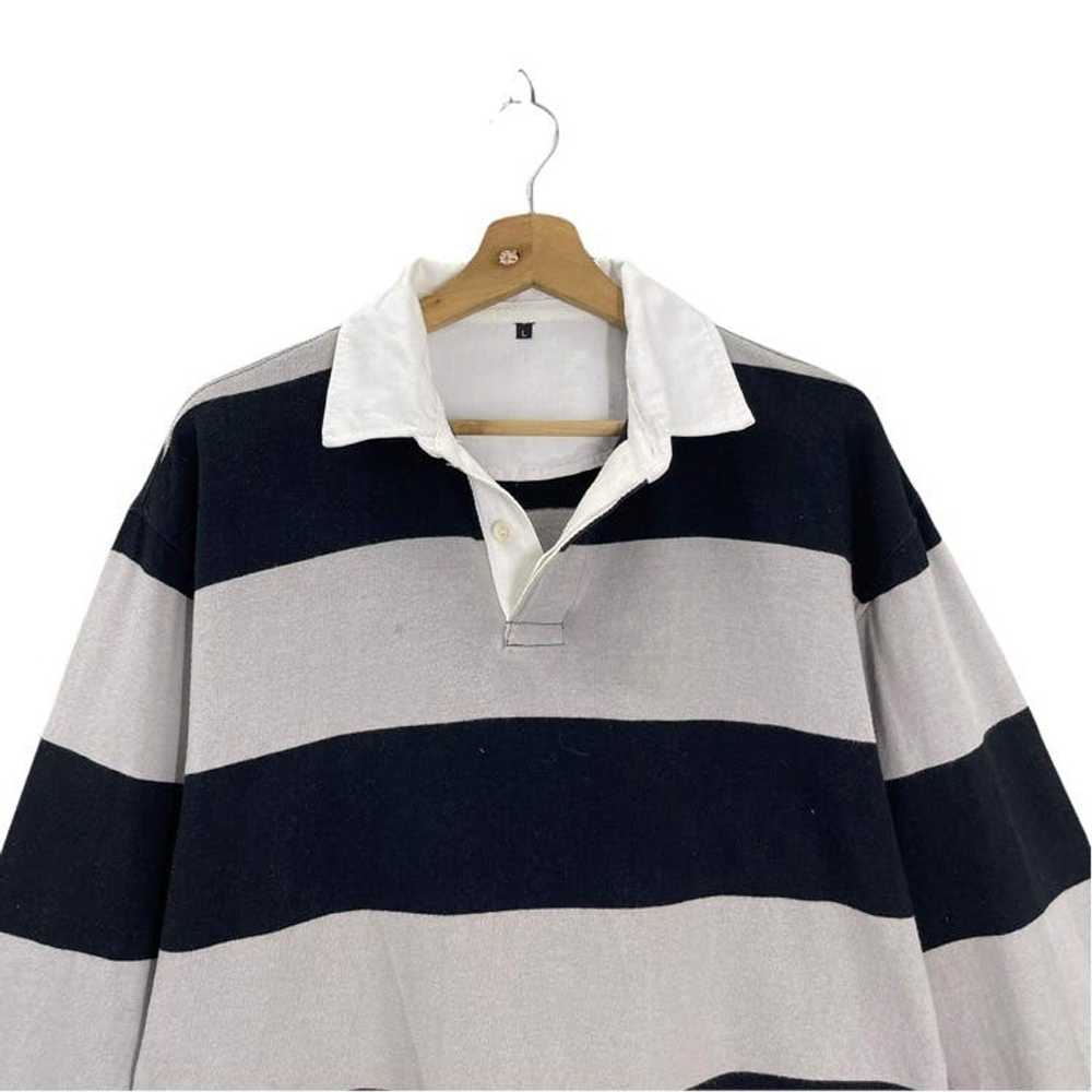 Japanese Brand × Streetwear Polo Rugby Stripe Lon… - image 4