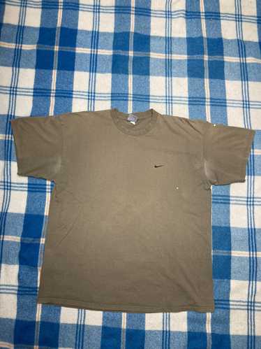 Nike Vintage Nike t shirt swoosh olive green y2k X