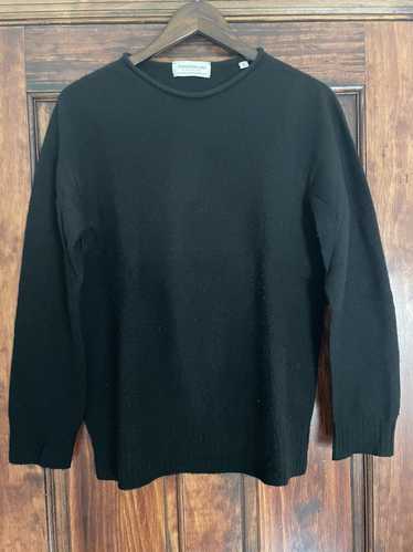 Tomorrowland Seamless black wool sweater