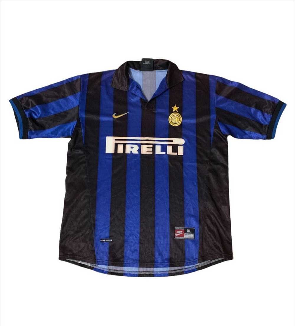 Nike × Soccer Jersey Vintage 98-99 Inter Milan Ni… - image 1