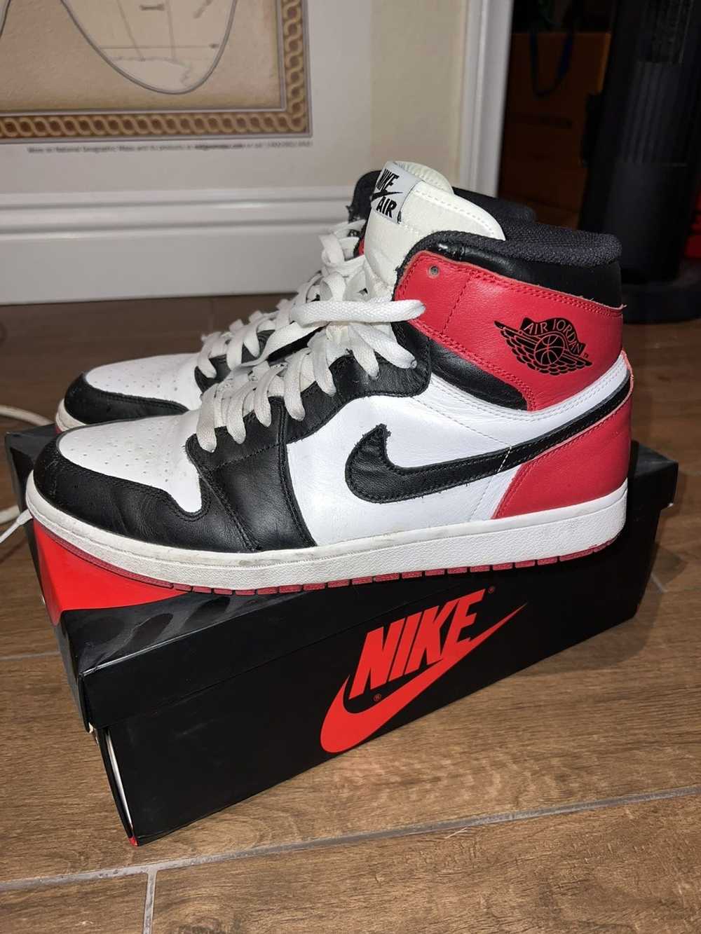 Jordan Brand × Nike Nike Jordan 1 Black Toe 2013 - image 2