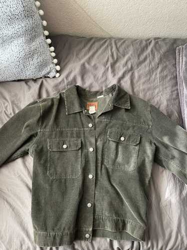 Japanese Brand Vintage green corduroy jacket