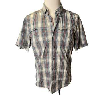 Carhartt Rugged Wear Canvas Long Sleeve Shirt Cotton Mens XL Khaki Fishing