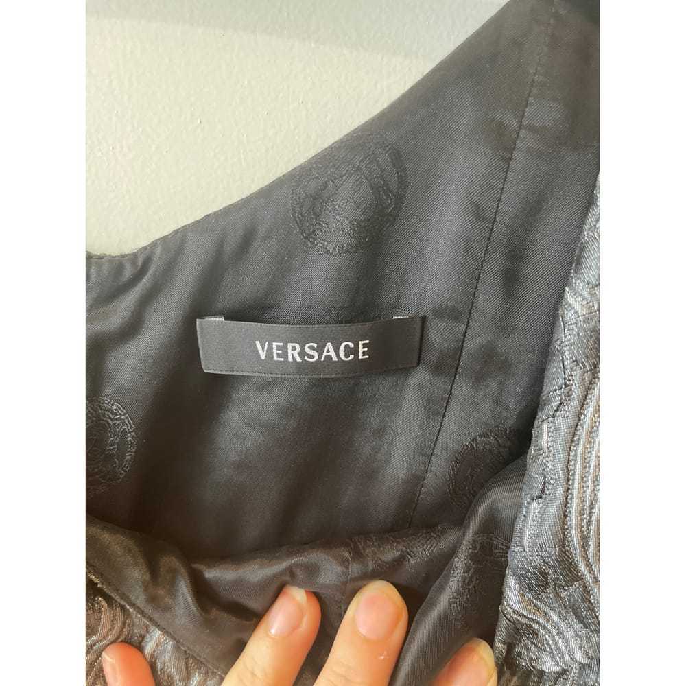 Versace Wool mid-length dress - image 2