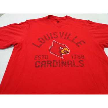 Vintage UofL Louisville Cardinals Shirt Mens XL College Red Single Stitch  New