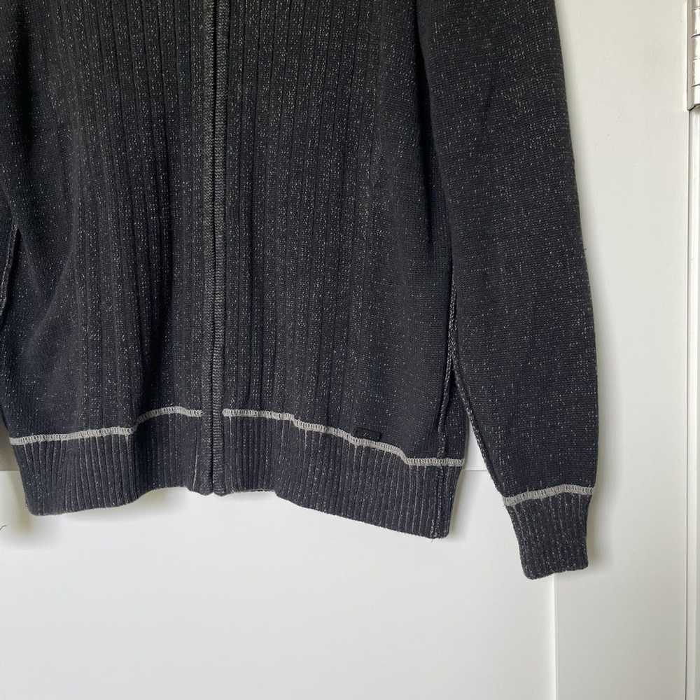 Buckle Buckle Black Full Zipper Sweater - image 2