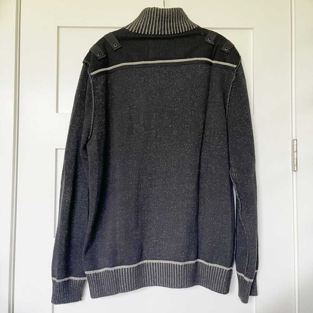 Buckle Buckle Black Full Zipper Sweater - image 6