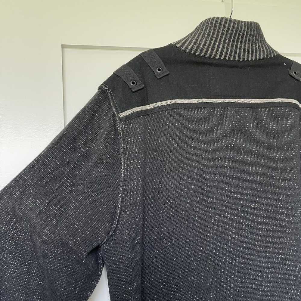 Buckle Buckle Black Full Zipper Sweater - image 8