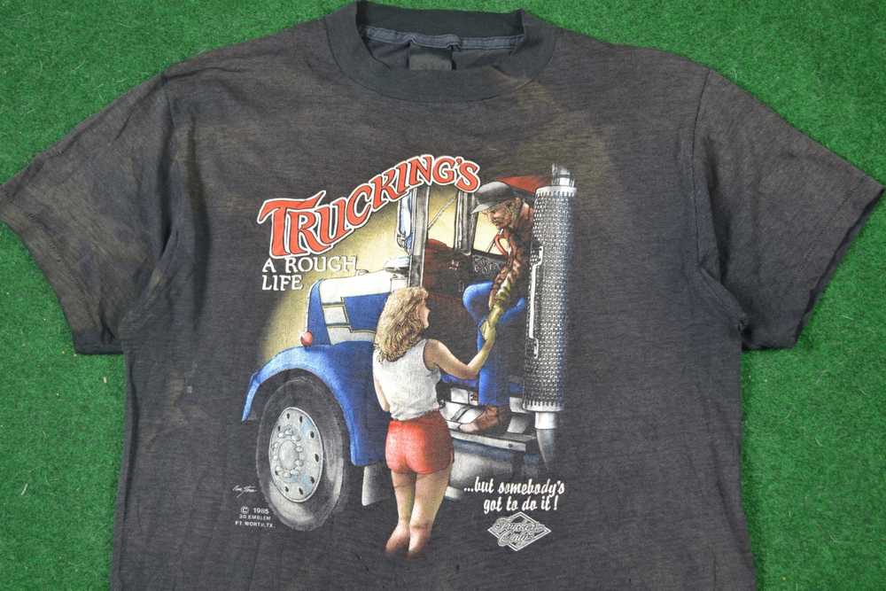 Harley Davidson × Vintage 1985 3D Emblem Trucking… - image 2