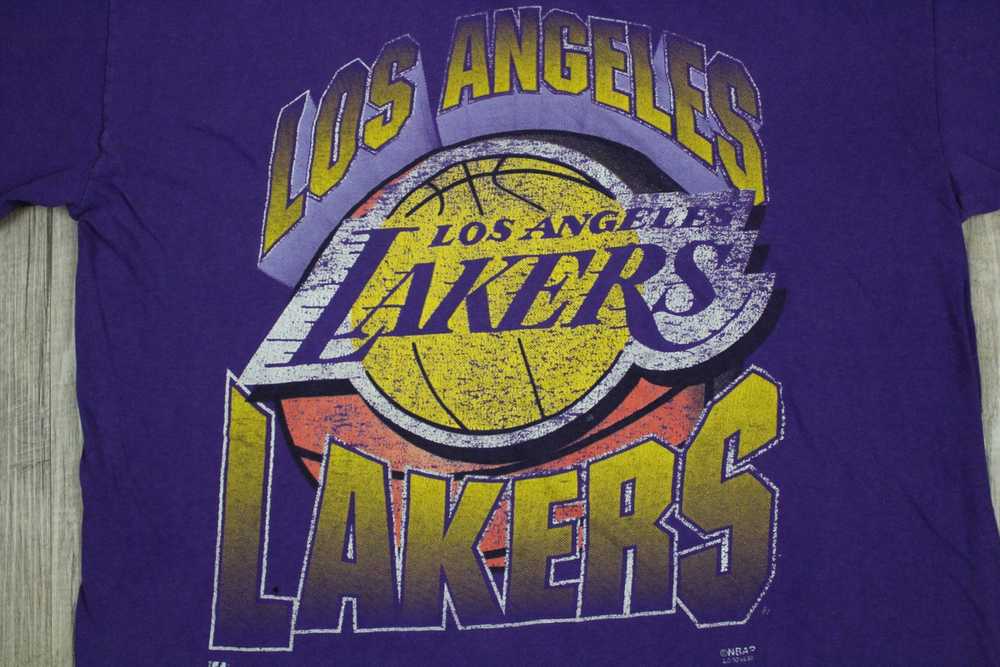 NBA × Vintage Vintage 90s Los Angeles Lakers Logo… - image 2