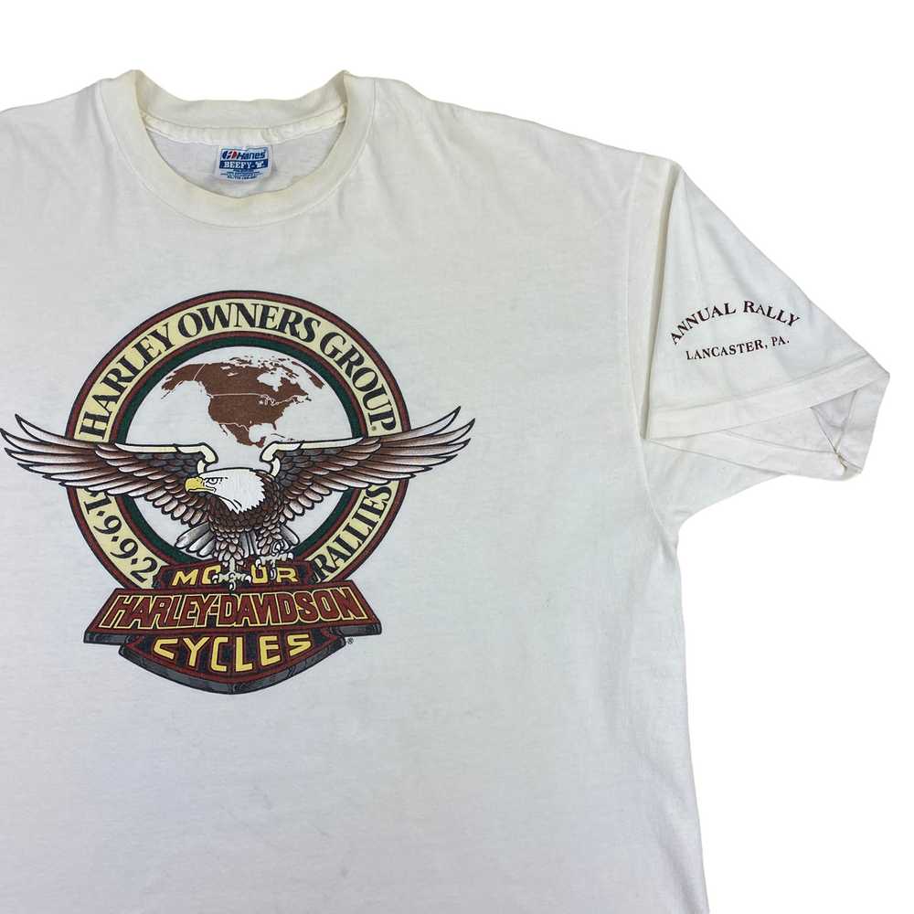 1992 Harley owners group tee XL - image 2