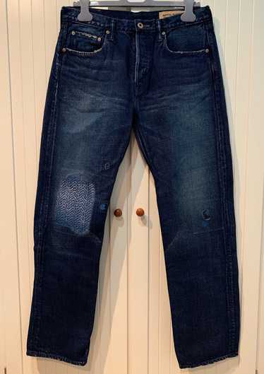 Kapital Kountry Jeans Patched in Distressed Denim