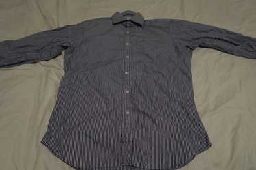 T.M. LEWIN John Francomb Dress Shirt Slim Fit Milan 17 34.5 Colorful Stripe