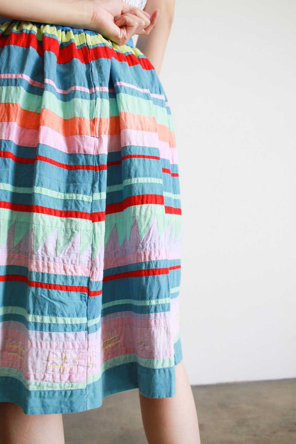1970s Seminole Cotton Midi Skirt - image 7