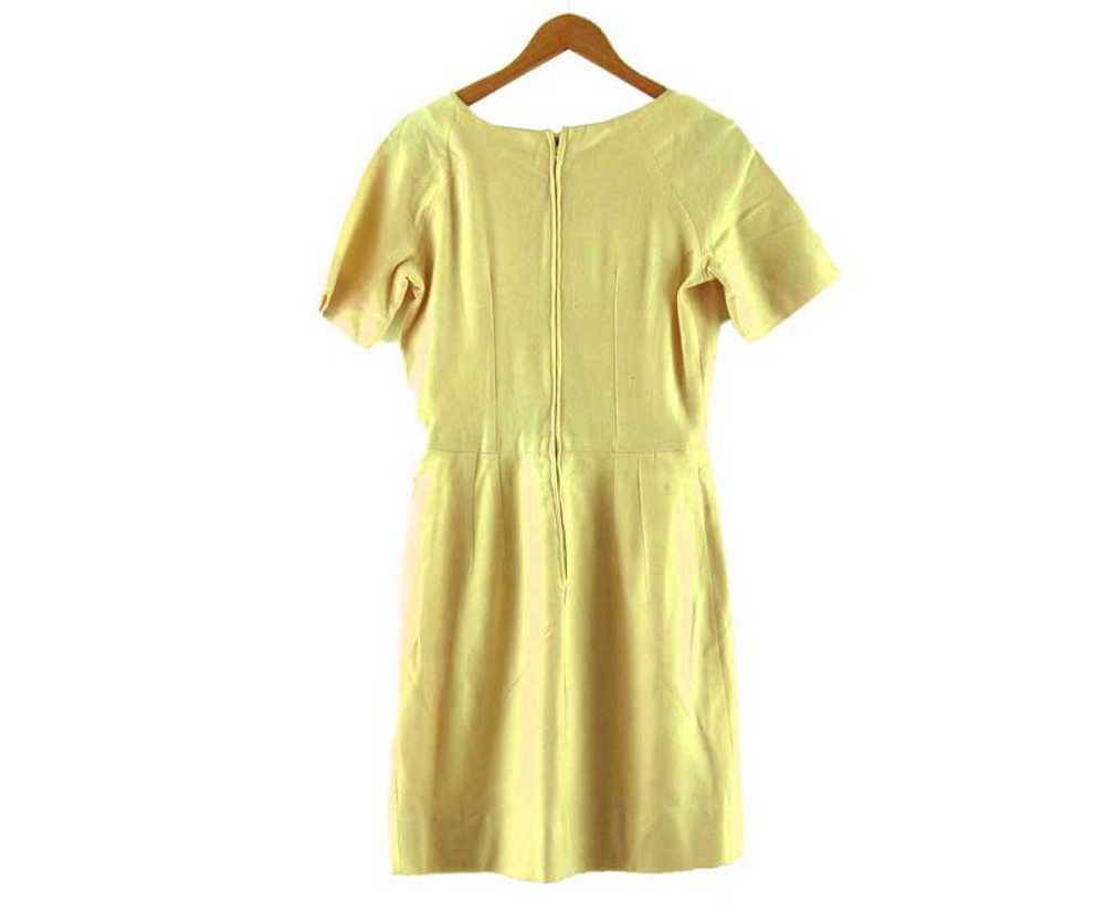 1960s Cream Wool Boat Neck Dress – UK 8 - image 4