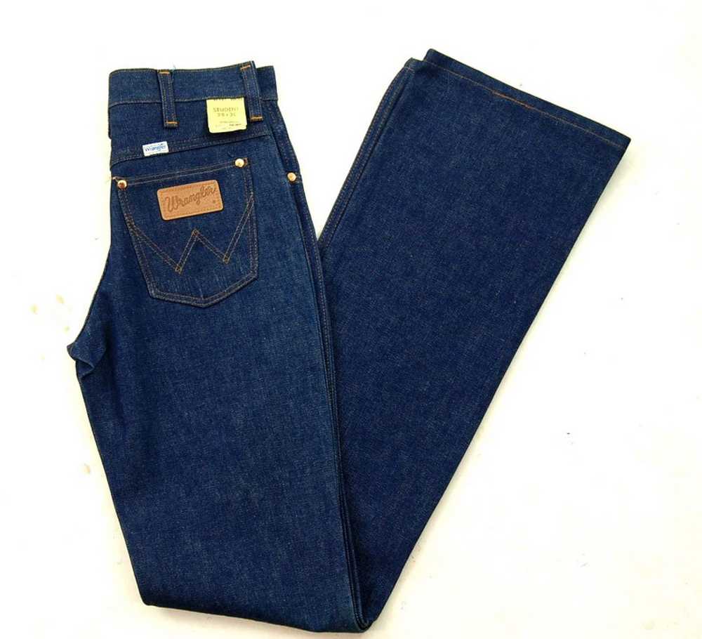 70s Wrangler Bootcut Jeans Student Fit Deadstock … - image 1